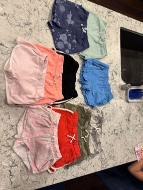 Kids Cotton Drawstring Shorts - Multiple Colors